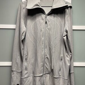 Women's Gray Lululemon stride jacket size 10